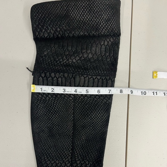 Seychelles Victory Croc Embossed Suede Leather Boots Size 6 - Picture 10 of 15